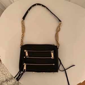 Rebecca Minkoff 5 Zip Leather Crossbody